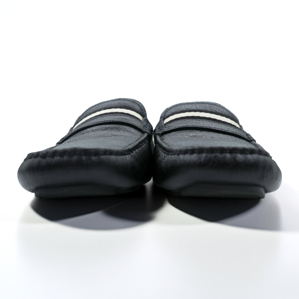 BALLY ドライビングシューズ モカシン ローファー 25cm ブラック レザー SVND WABLER / 010 スイス製