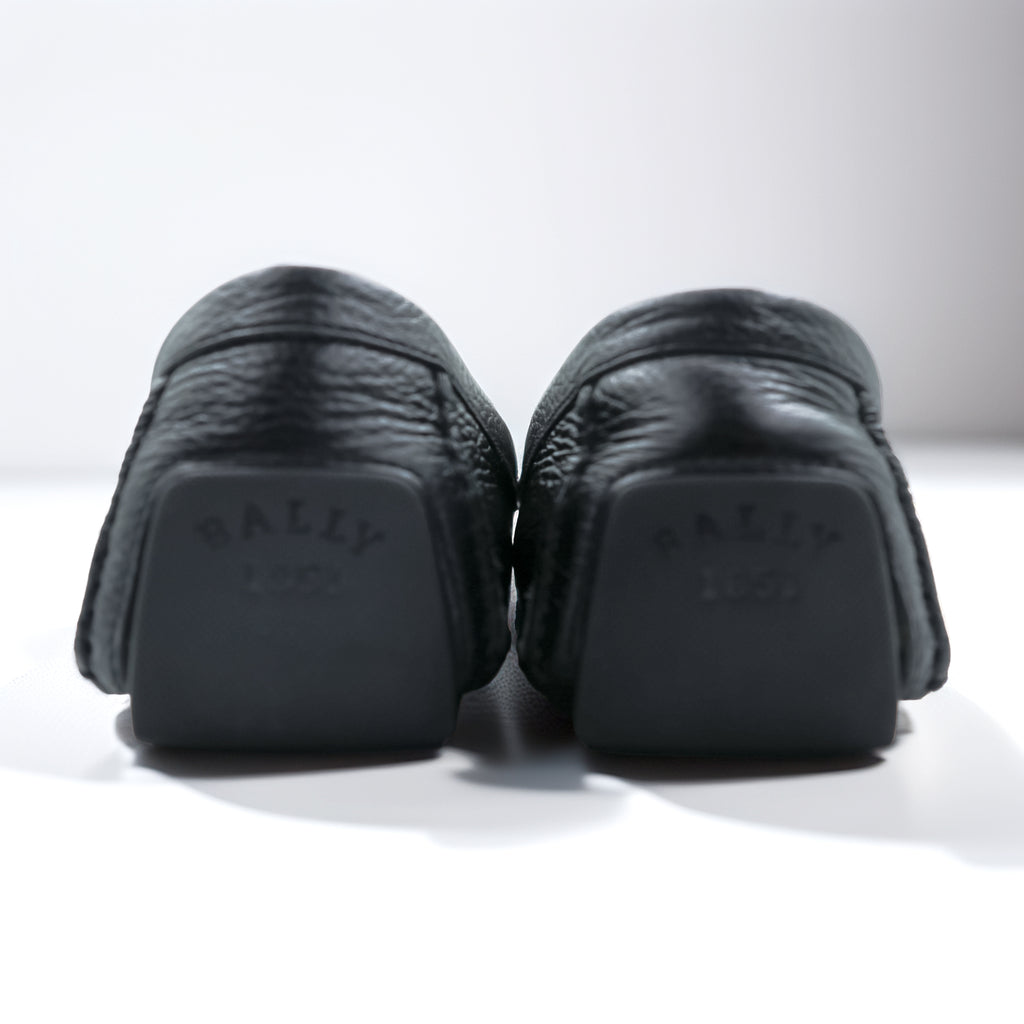 BALLY ドライビングシューズ モカシン ローファー 25cm ブラック レザー SVND WABLER / 010 スイス製