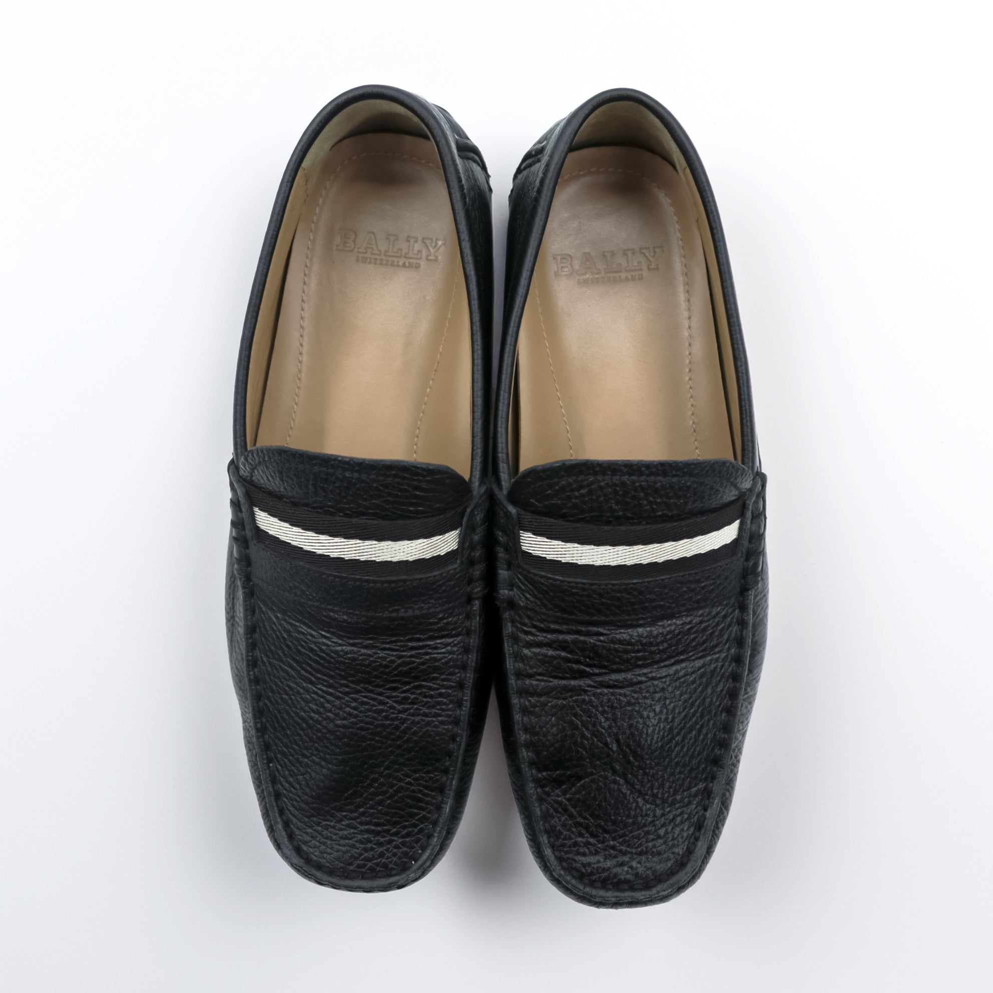 BALLY ドライビングシューズ モカシン ローファー 25cm ブラック レザー SVND WABLER / 010 スイス製