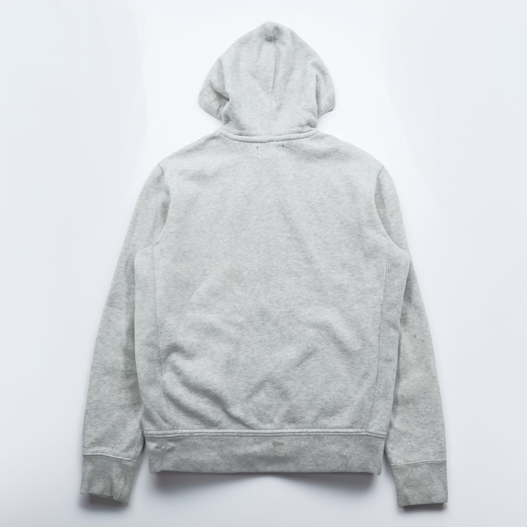 Polo Ralph Lauren 90年代 リバースウィーブ ジップパーカー M グレー スモールポニー ロゴ 刺繍