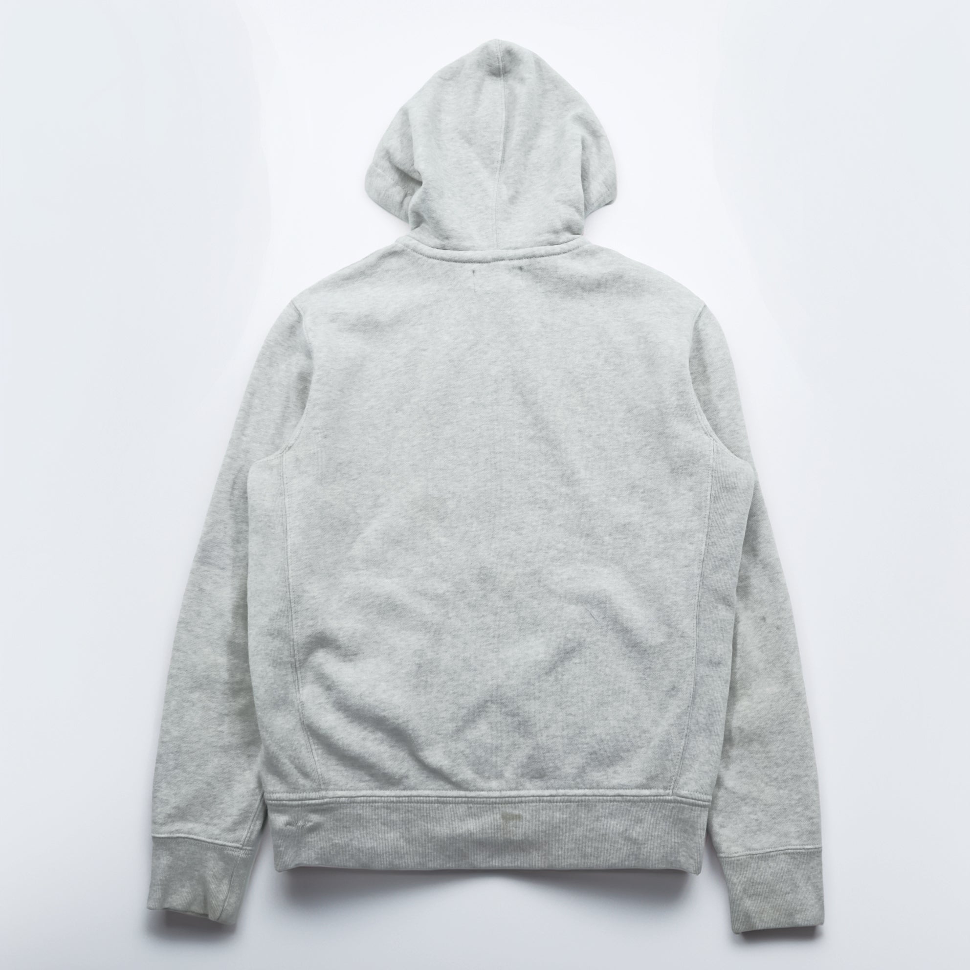 Polo Ralph Lauren 90年代 リバースウィーブ ジップパーカー M グレー スモールポニー ロゴ 刺繍