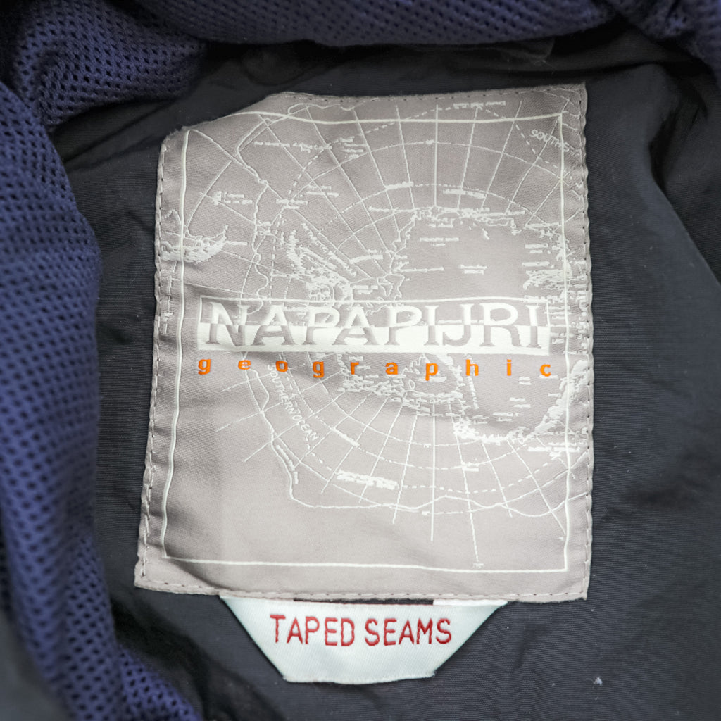 NAPAPIJRI Half-Zip Anorak Hoodie L N0Y9SY Taped Seam Mesh Liner