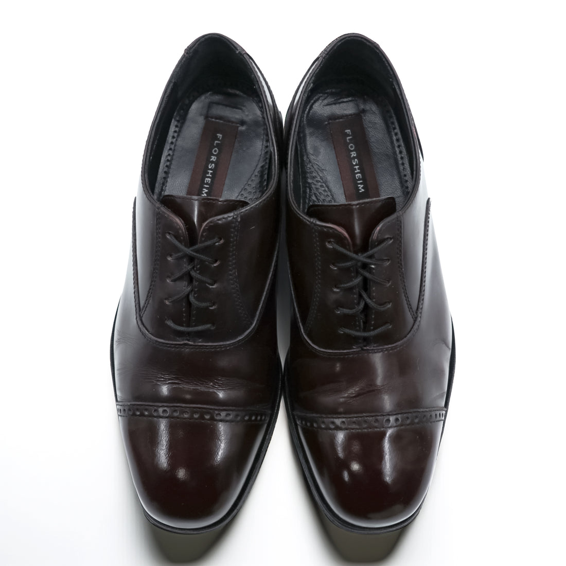 Florsheim Oxford Burgundy Leather Dress Shoes 8.5 3E Wide 17067-05