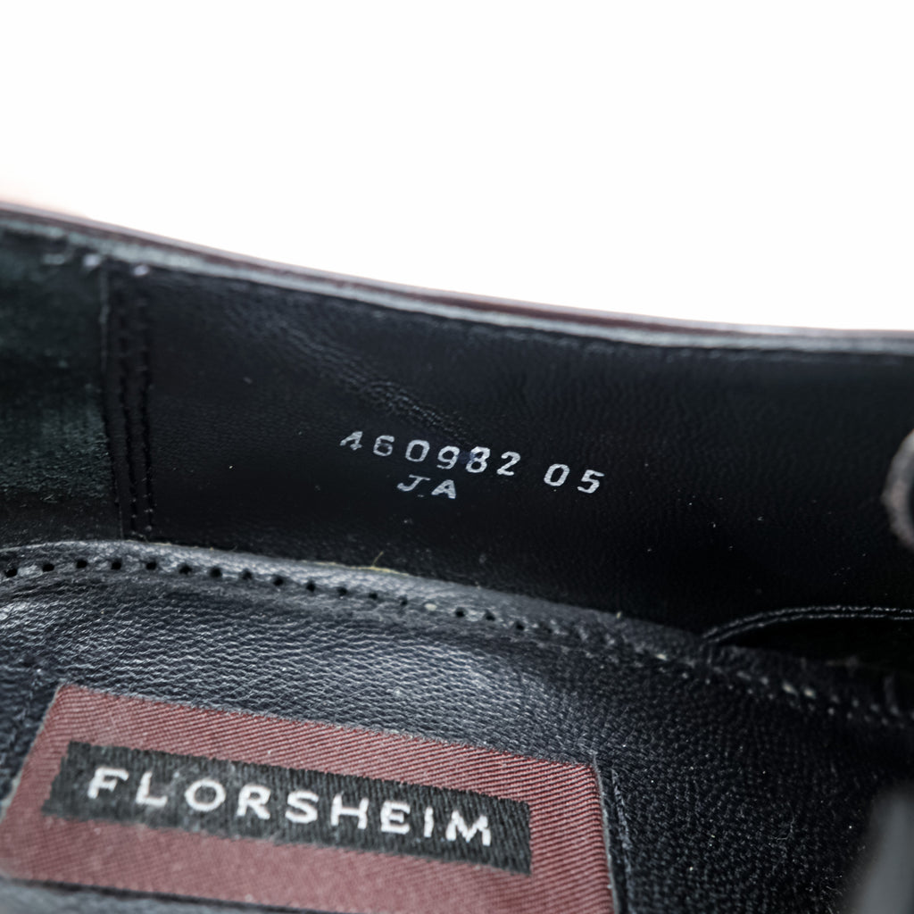 Florsheim Oxford Burgundy Leather Dress Shoes 8.5 3E Wide 17067-05