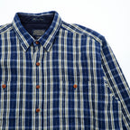 PENDLETON Flannel Shirt XL Checked Thomas Kay Collection Elbow Patch