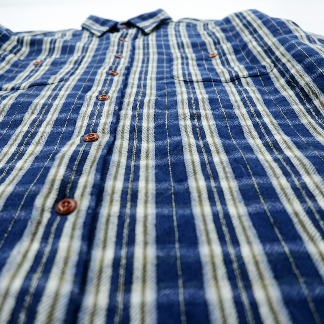 PENDLETON Flannel Shirt XL Checked Thomas Kay Collection Elbow Patch