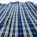 PENDLETON Flannel Shirt XL Checked Thomas Kay Collection Elbow Patch
