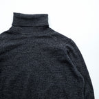 JOHN SMEDLEY 英国製 メリノウール タートルネック ニット セーター S グレー EXTRAFINE MERINO WOOL イギリス製