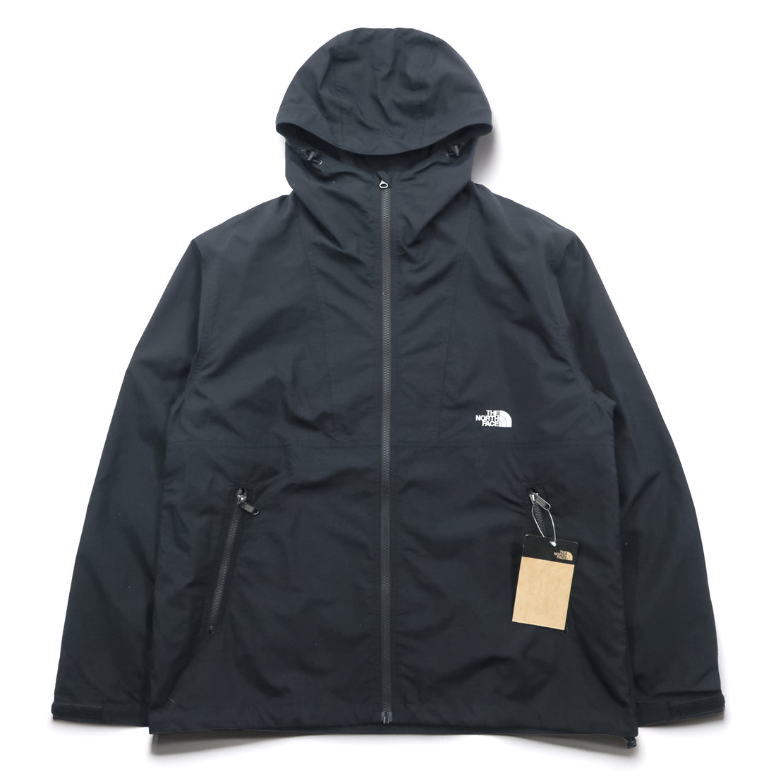 THE NORTH FACE コンパクトジャケット マウンテンパーカー L ブラック ナイロン 防水 シェル ドローコード NP72230 未使用品