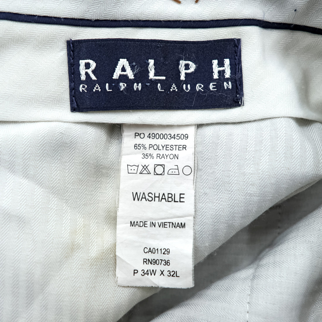 Ralph Lauren 90年代 2タック プリーツ スラックス パンツ L ベージュ ガンクラブチェック ダブルカフス