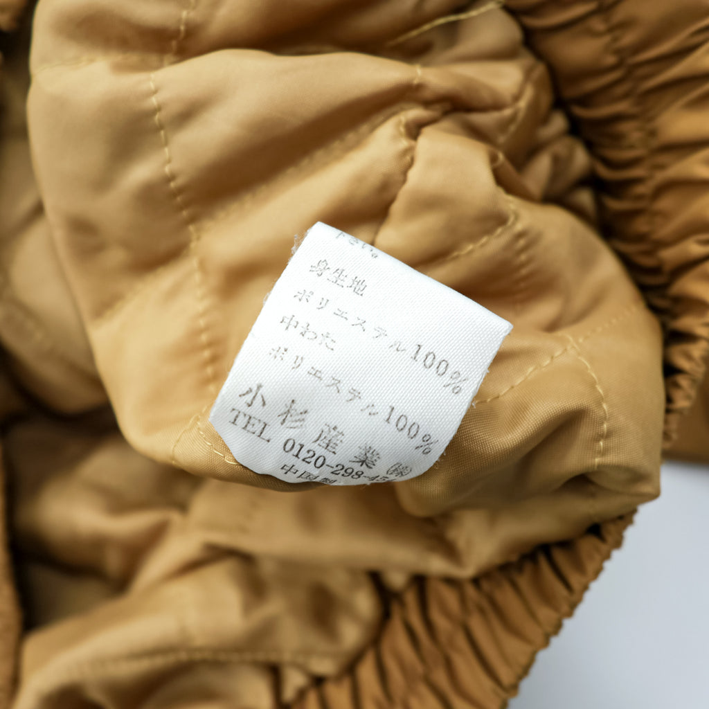 Vintage KENZO GOLF Padded Bomber Jacket Beige Tan Size 4 Large XL Streetwear 90s