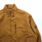 Vintage KENZO GOLF Padded Bomber Jacket Beige Tan Size 4 Large XL Streetwear 90s