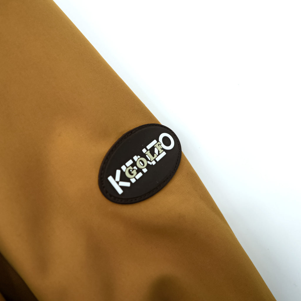 Vintage KENZO GOLF Padded Bomber Jacket Beige Tan Size 4 Large XL Streetwear 90s
