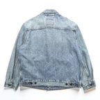 Levi's ヴィンテージ加工 デニム トラッカージャケット Gジャン M インディゴ ライトブルー STOCK TRUCKER JACKET A2662