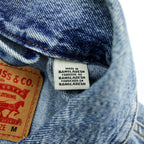 Levi's ヴィンテージ加工 デニム トラッカージャケット Gジャン M インディゴ ライトブルー STOCK TRUCKER JACKET A2662
