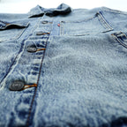 Levi's ヴィンテージ加工 デニム トラッカージャケット Gジャン M インディゴ ライトブルー STOCK TRUCKER JACKET A2662