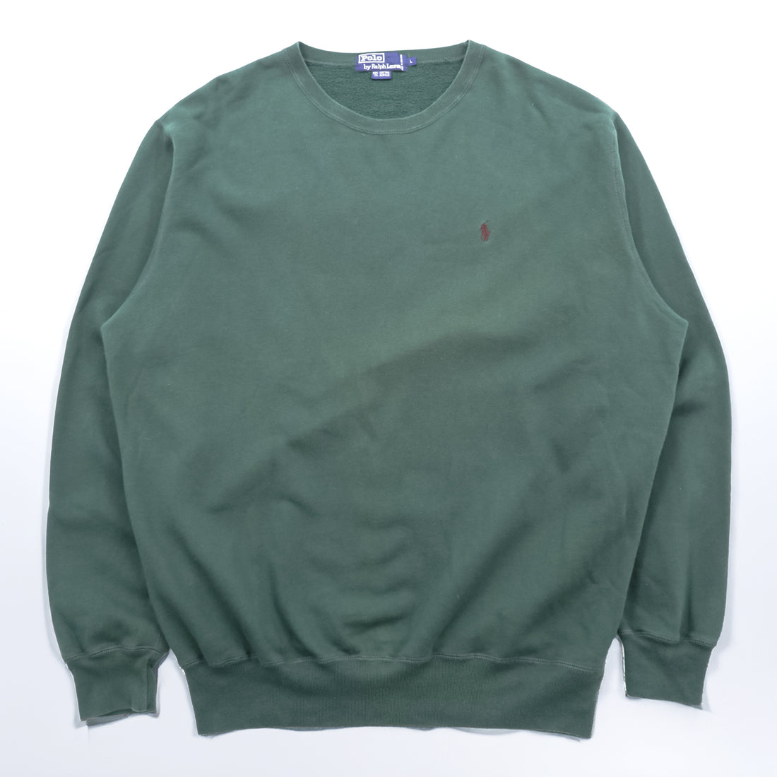 Polo Ralph Lauren 90年代 スウェット トレーナー L グリーン スモールポニー ロゴ 刺繍