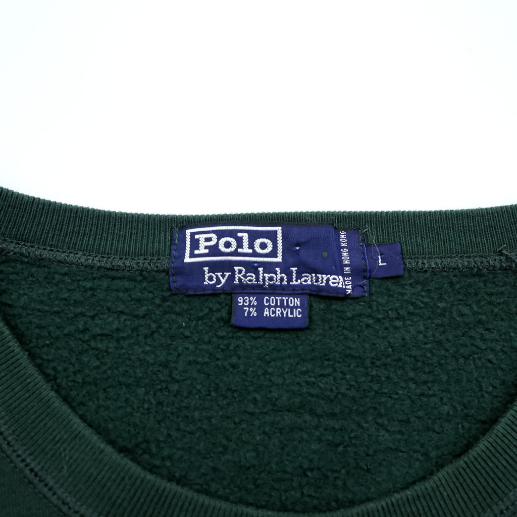 Polo Ralph Lauren 90s Sweatshirt, Size L, with Small Pony Embroidery