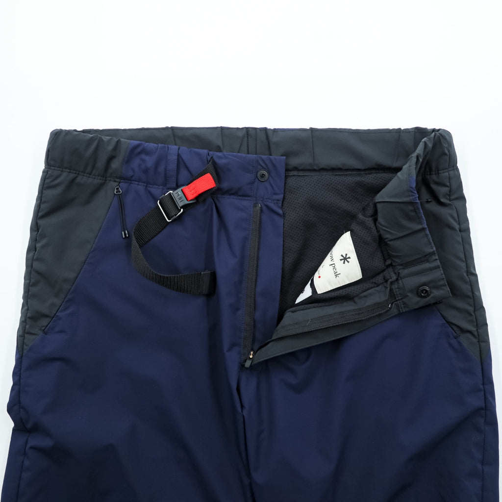 snow peak × KOZABURO アウトドア 2L Octa Pants オクタパンツ トレッキングパンツ L ネイビー 透湿 防水 ワイド テーパード KZ-PA-22AU701 日本製