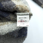 BURBERRY 日本製 90年代 ヴィンテージ レトロ 総柄 ニット セーター L チェック オールド