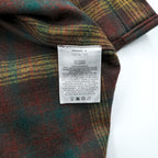 PENDLETON Flannel Shirt Long Sleeve Wool Shirt XL Plaid Green FIELD SHIRT USA VIRGIN WOOL Chest Pocket