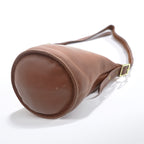 Vintage Coach Small Duffle Sac Bucket Bag 9929 British Tan Leather USA Made