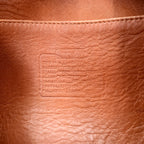 Vintage Coach Small Duffle Sac Bucket Bag 9929 British Tan Leather USA Made