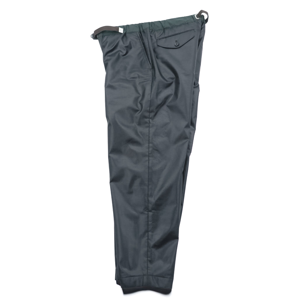 kolor BEACON 中綿 コーティング ベルテッドパンツ L グレー 防水 アウトドア ウェビングベルト ワイド テーパード 21WBM-P007132 日本製
