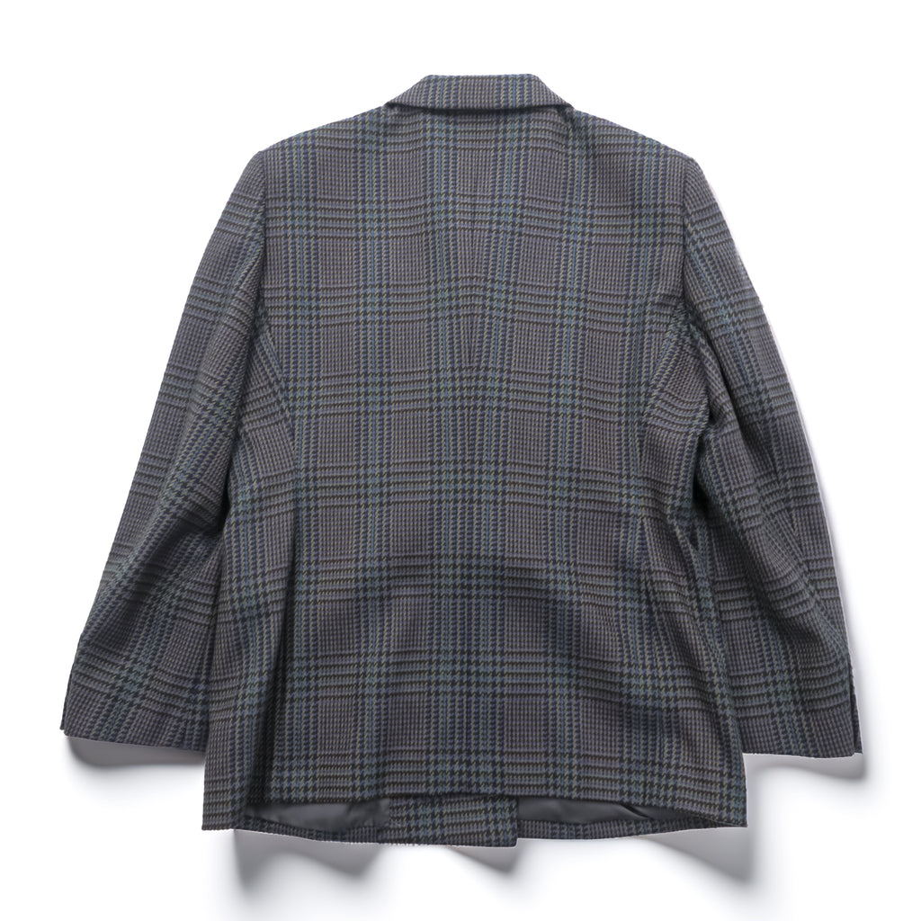 Vintage Burberrys Double Breasted Blazer Jacket Glen Check Plaid Navy Mens 90s
