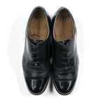 US NAVY 80s Made in USA Vintage Service Shoes 30cm Black CRADDOCK-TERRY US Navy