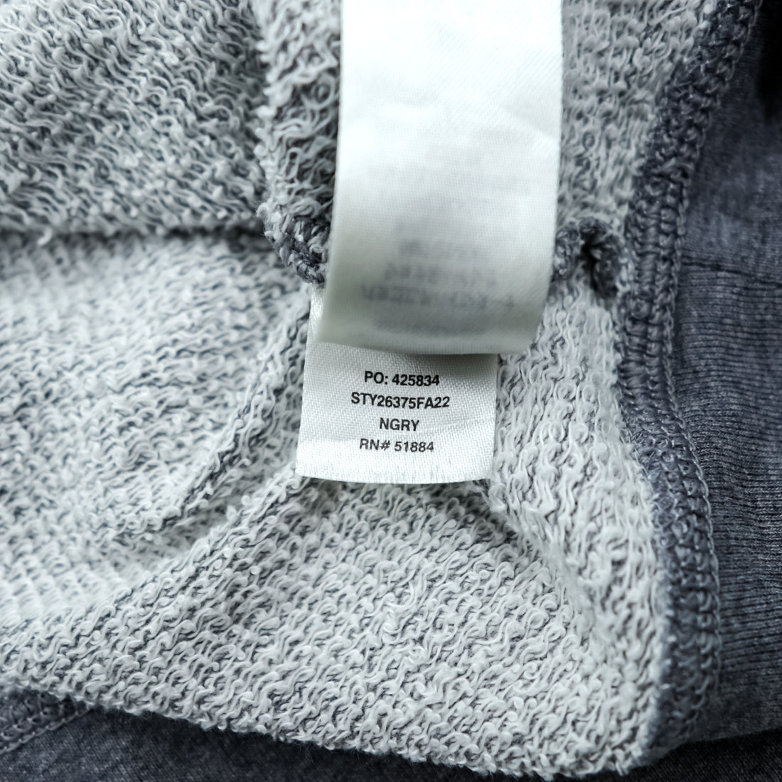 Patagonia Maanya Organic Cotton Fleece Crewneck Sweatshirt V-Insert M 26375