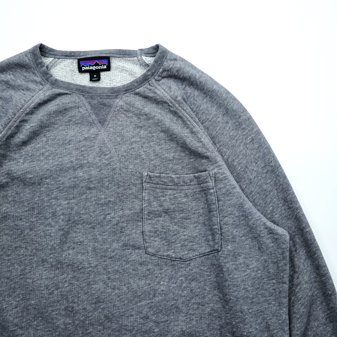 Patagonia Maanya Organic Cotton Fleece Crewneck Sweatshirt V-Insert M 26375