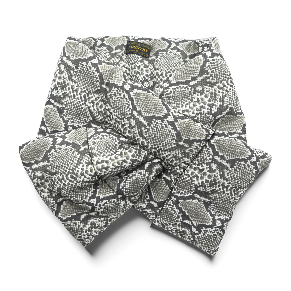KAPITAL KOUNTRY Snake Python Print Down Scarf Muffler Remake Japan Archive