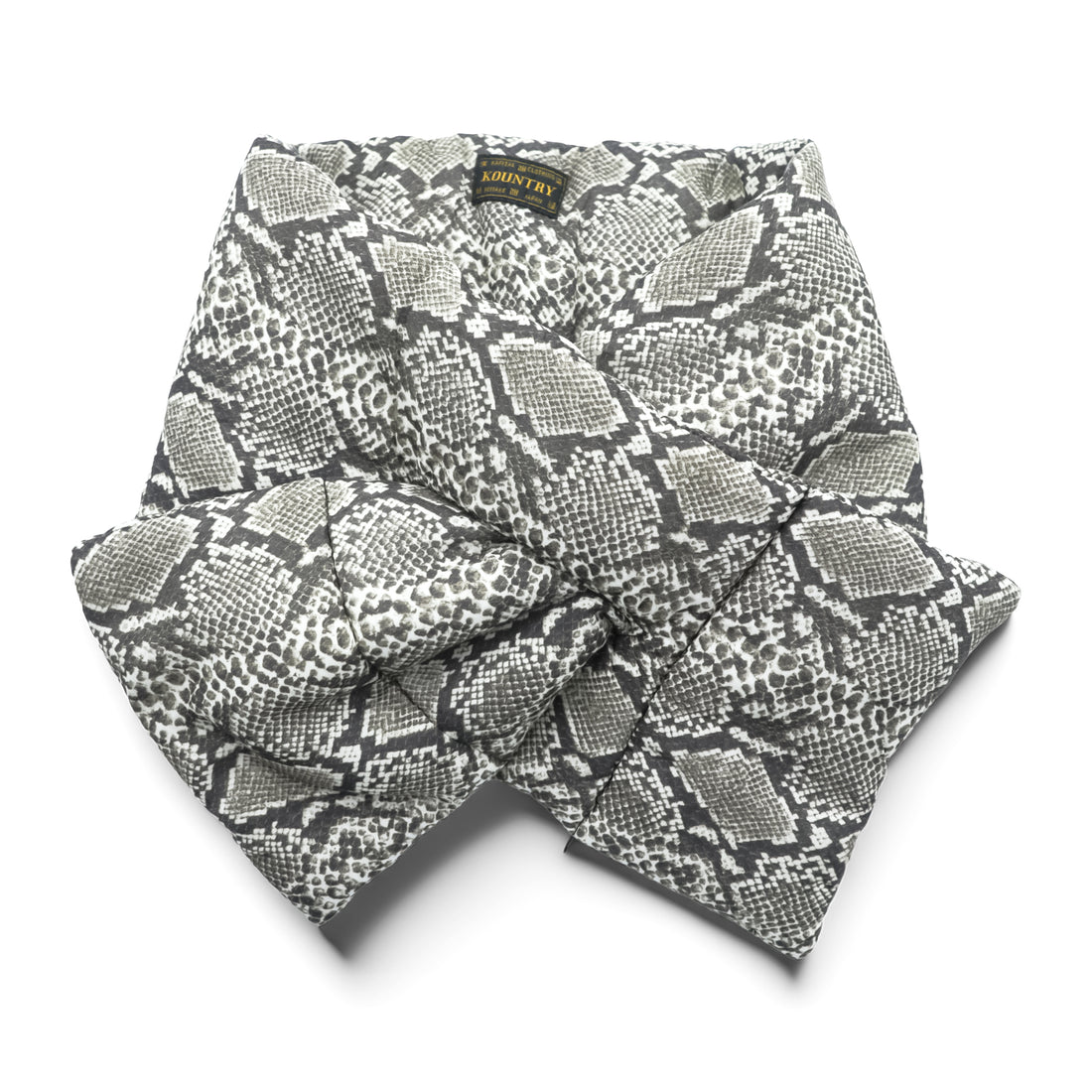 KAPITAL KOUNTRY スネークプリント ダウン マフラー 総柄 パイソン 日本製