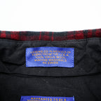 PENDLETON ボタンダウン フランネルシャツ 長袖 ウールシャツ XL バッファローチェック オンブレ 胸ポケット