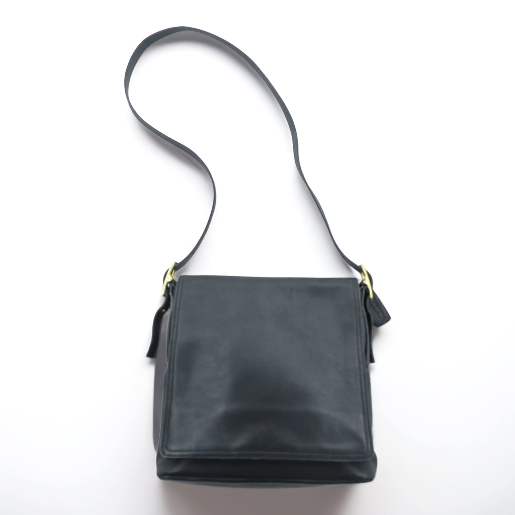 COACH Vintage Old Coach Shoulder Bag, Glovetanned Leather, Genuine Leather, 9829, Made in Costa Rica