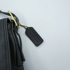 COACH Vintage Old Coach Shoulder Bag, Glovetanned Leather, Genuine Leather, 9829, Made in Costa Rica