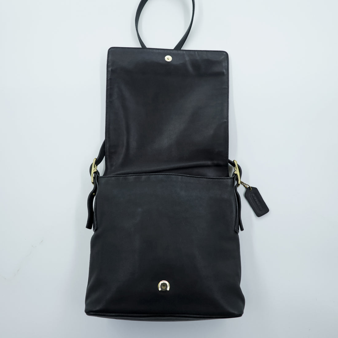 COACH Vintage Old Coach Shoulder Bag, Glovetanned Leather, Genuine Leather, 9829, Made in Costa Rica