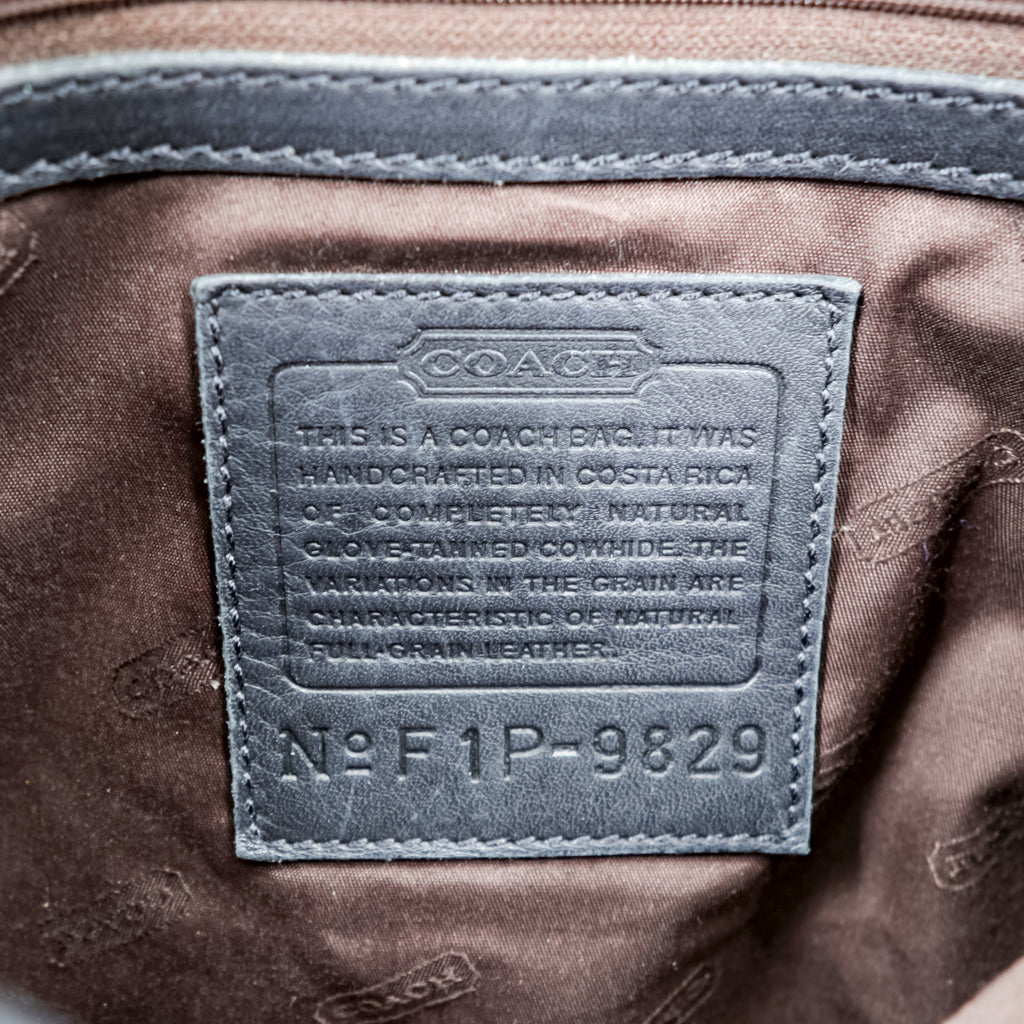 COACH Vintage Old Coach Shoulder Bag, Glovetanned Leather, Genuine Leather, 9829, Made in Costa Rica