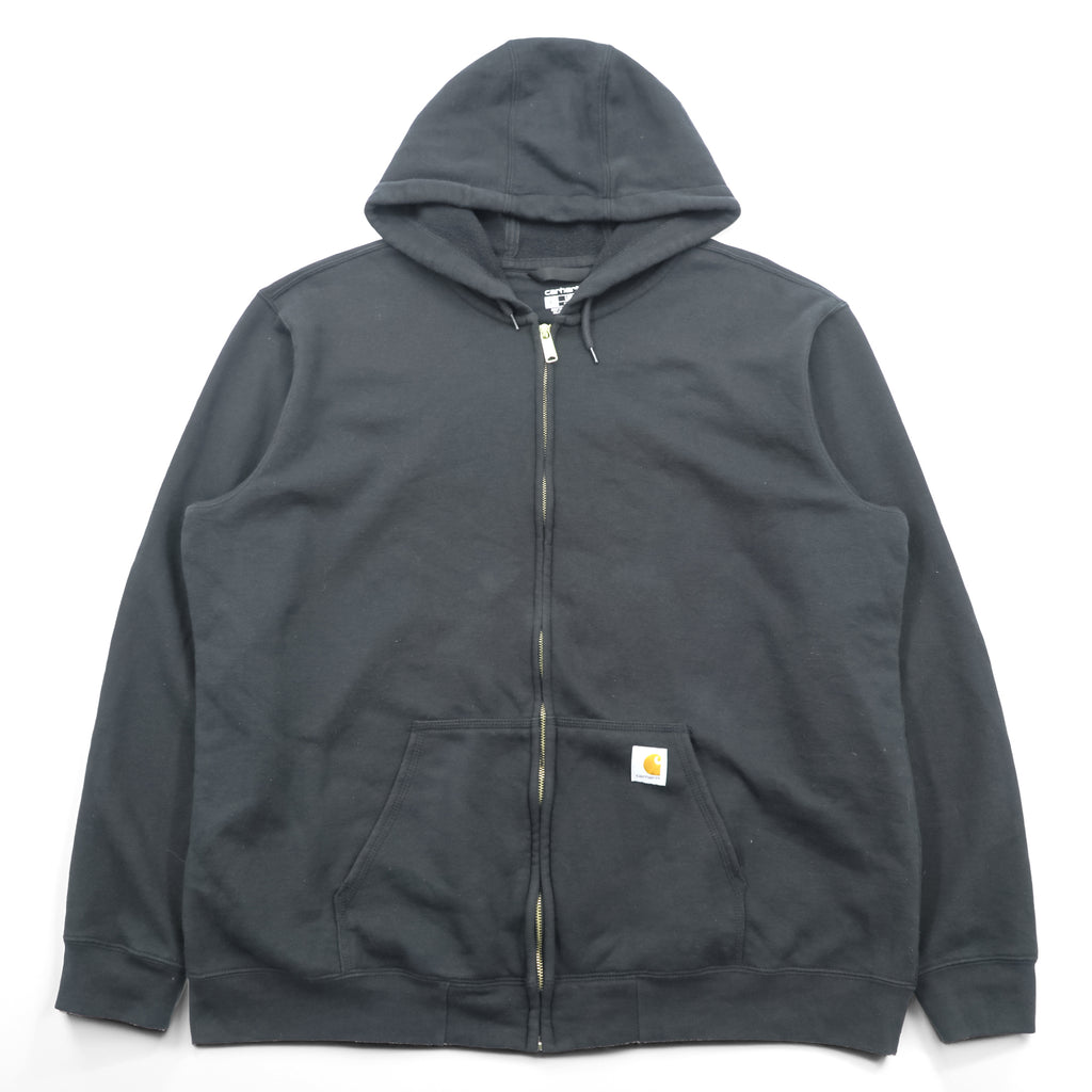 Carhartt Midweight Zip Hoodie XL Black Front Pocket LOOSE FIT K122
