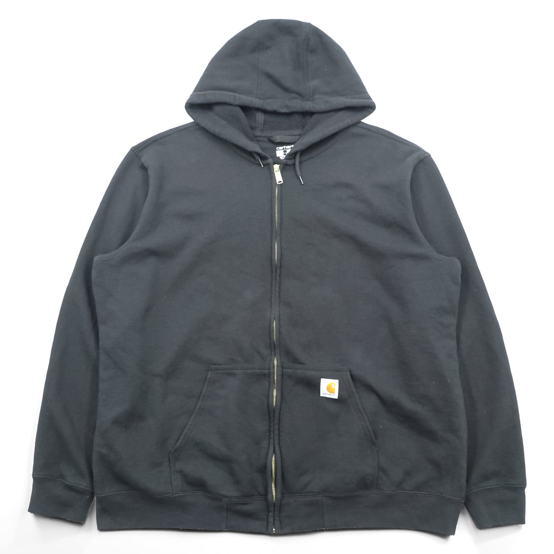 carhartt ミッドウェイト ジップパーカー XL ブラック フロントポケット LOOSE FIT K122