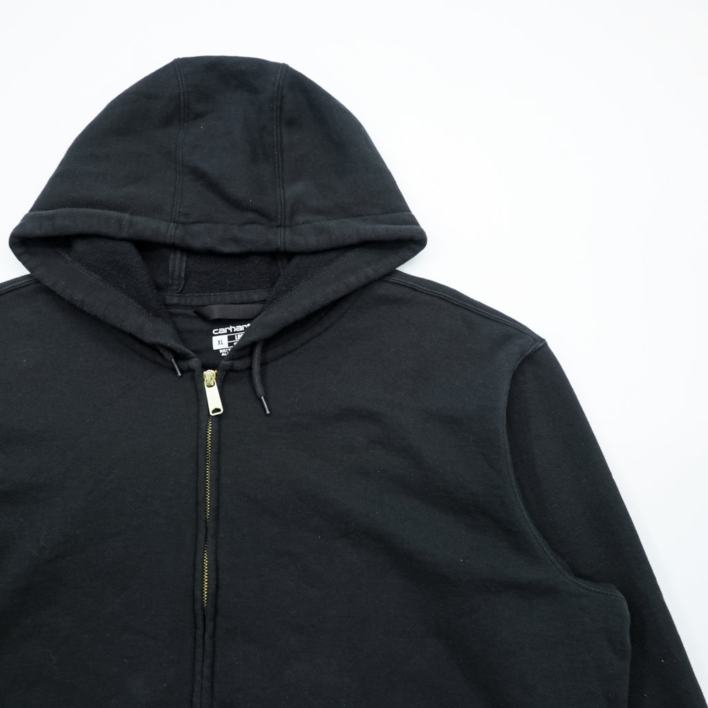 Carhartt Midweight Zip Hoodie XL Black Front Pocket LOOSE FIT K122