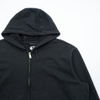 Carhartt Midweight Zip Hoodie XL Black Front Pocket LOOSE FIT K122