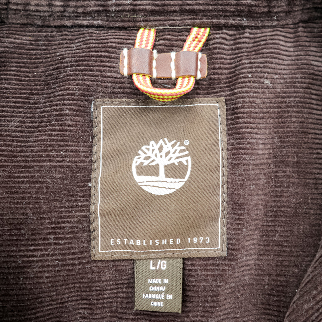 Timberland × British Millerain オイルド ハンティングジャケット L チェック チンストラップ 襟コーデュロイ 英国製生地 ワックスコットン
