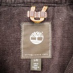 Timberland × British Millerain オイルド ハンティングジャケット L チェック チンストラップ 襟コーデュロイ 英国製生地 ワックスコットン