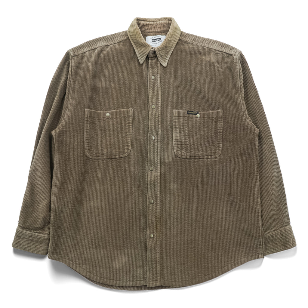 Wrangler 90s USA Made Corduroy Snap Button Shirt, Size L