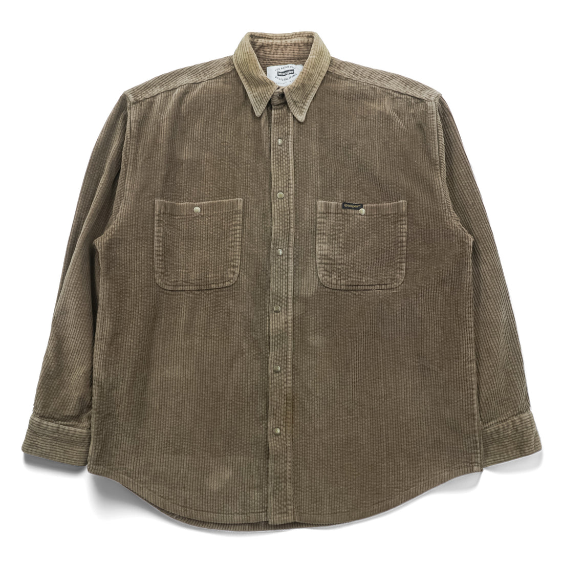 Wrangler 90s USA Made Corduroy Snap Button Shirt, Size L