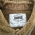 Wrangler 90s USA Made Corduroy Snap Button Shirt, Size L