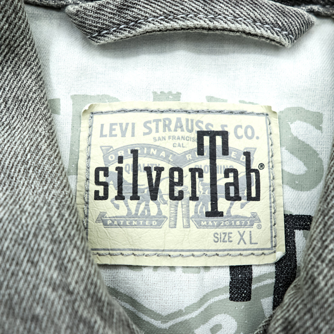 Levi's SILVER TAB デニム トラッカージャケット Gジャン XL グレー シルバータブ A3179