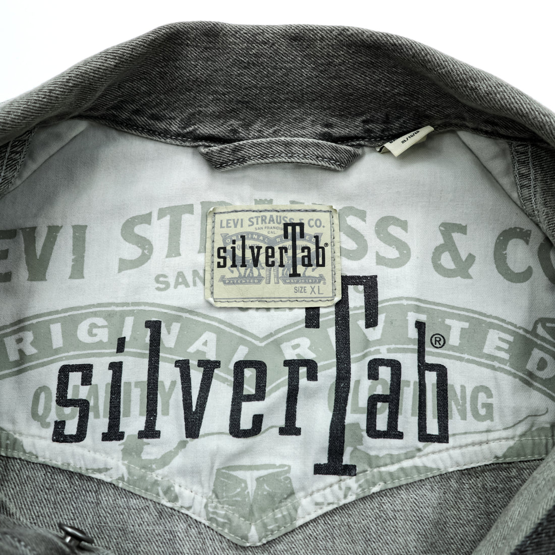 Levi's SILVER TAB デニム トラッカージャケット Gジャン XL グレー シルバータブ A3179